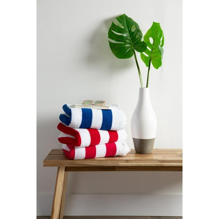 Dii stripe lounge chair beach towel with top fitted pocket 26x82 hotsell