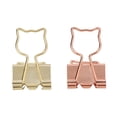 thumbnail image 2 of Paper Binder Clips, 100pcs Cute Rustproof Lightweight Cat Binder Clips Strong Clamping Force  For Tickets For Student, 2 of 8