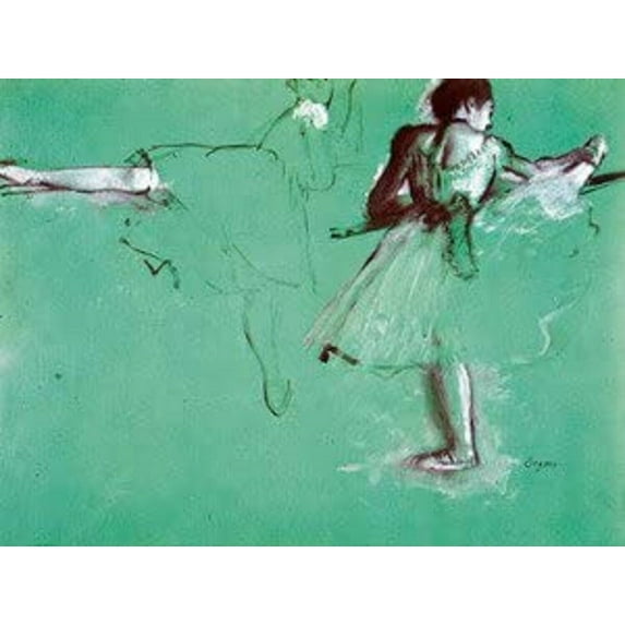 Dancers Practicing at the Barre - Degas CANVAS or PRINT WALL ART