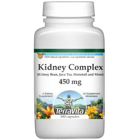 Kidney Complex - Kidney Bean, Java Tea, Horsetail and More - 450 mg (100 capsules, ZIN: (Best Tea For Kidney Health)