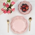 thumbnail image 5 of Sango Bethany 12-Piece Pink Stoneware Dinnerware Set with Scallop Design, 5 of 10