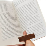 SONERNT Book Page Holder, Thumb Book Page Holder for Reading, Natural Handmade Black Walnut Bookmarks, Novel Book