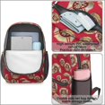 thumbnail image 4 of Fireman and Badge Red Pattern 17" School Backpacks for Teens,Waterproof Oxford Fabric,S-Shape Padded Straps for School,Travel,Hiking,Camping, 4 of 6