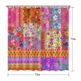 thumbnail image 5 of Pioneer Flower Floral Print Pattern Shower Curtain 72"x72" ,Bathroom Decorative Shower Curtains Set with 12 Hooks,Modern Waterproof Washable Shower Curtain, 5 of 6