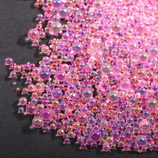 pink champagne bubble beads, bubble beads, controlled bubble beads, round  bubble beads, acrylic beads, pink beads