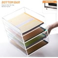 thumbnail image 5 of 4-Tier Acrylic Stackable Desk Organizer Trays – Clear Vertical Paper Tray for A4/Letter Files, Folders & Office Supplies – Modular Desktop Storage Shelf, Workspace & Home Organization, 5 of 7