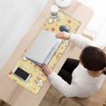 thumbnail image 3 of Long Mouse Pads for Desk,Corgi Dog and Footprints Desk Mats on Top Of Desks, Desk Mouse Pad Extra Large with 3mm Non-Slip Base and Stitched Edge for Gaming,Office,Work,Home 31.5"x11.8", 3 of 6