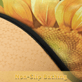 thumbnail image 5 of CURLYOOT Yellow Sunflower Summer Floral Half Round Door Mat, Indoor Outdoor Entrance Rug, Semi Circular Area Rug, Non Slip Washable Absorbent Doormat, Laundry Room Rug 40'' x 63'', 5 of 7
