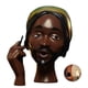 thumbnail image 2 of Black Women Head Incense Burner Black men Head Incense Holder Face Head Room Decoration Cool Items for Room Home Decor, 2 of 3
