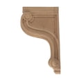 thumbnail image 4 of 12-3/8 in. x 2-7/8 in. x 7-3/8 in. Unfinished Large North American Solid Cherry Classic Traditional Plain Corbel, 4 of 6