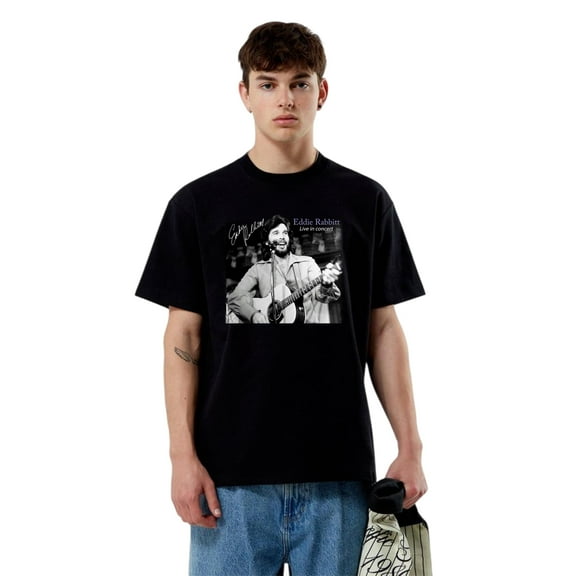 Eddie Rabbitt Live In Concert Country Music Star T-Shirt, for men & women, up to size 5XL