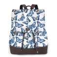 thumbnail image 1 of Balery Beautiful Butterflies Mochila de Cuero para Mujeres, Gran Capacidad, Bolsa de Viaje Multifuncional, Mochila de Cuero y Bolsa de Hombro para Mujeres, 1 of 4