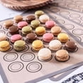 thumbnail image 3 of Macaron Baking Mats 4 Pack for Perfect Macarons & Cook - Silicone Macaron Baking Sheets with Size Guiding Circles, 3 of 5