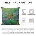 thumbnail image 5 of BANET Pendant Floral Square Throw Pillow Covers, Green Decorative Couch Pillows Protector Case with Hidden Zipper,Print Throws Cushion Cover for Bed Sofa 18x18in, 5 of 5