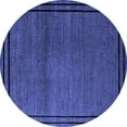 thumbnail image 1 of Ahgly Company Machine Washable Indoor Round Oriental Blue Industrial Area Rugs, 7' Round, 1 of 4