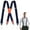 B, variant on Men'S Shoulder Strap， With Clip Wide X Back For Work Adjustable Suspenders