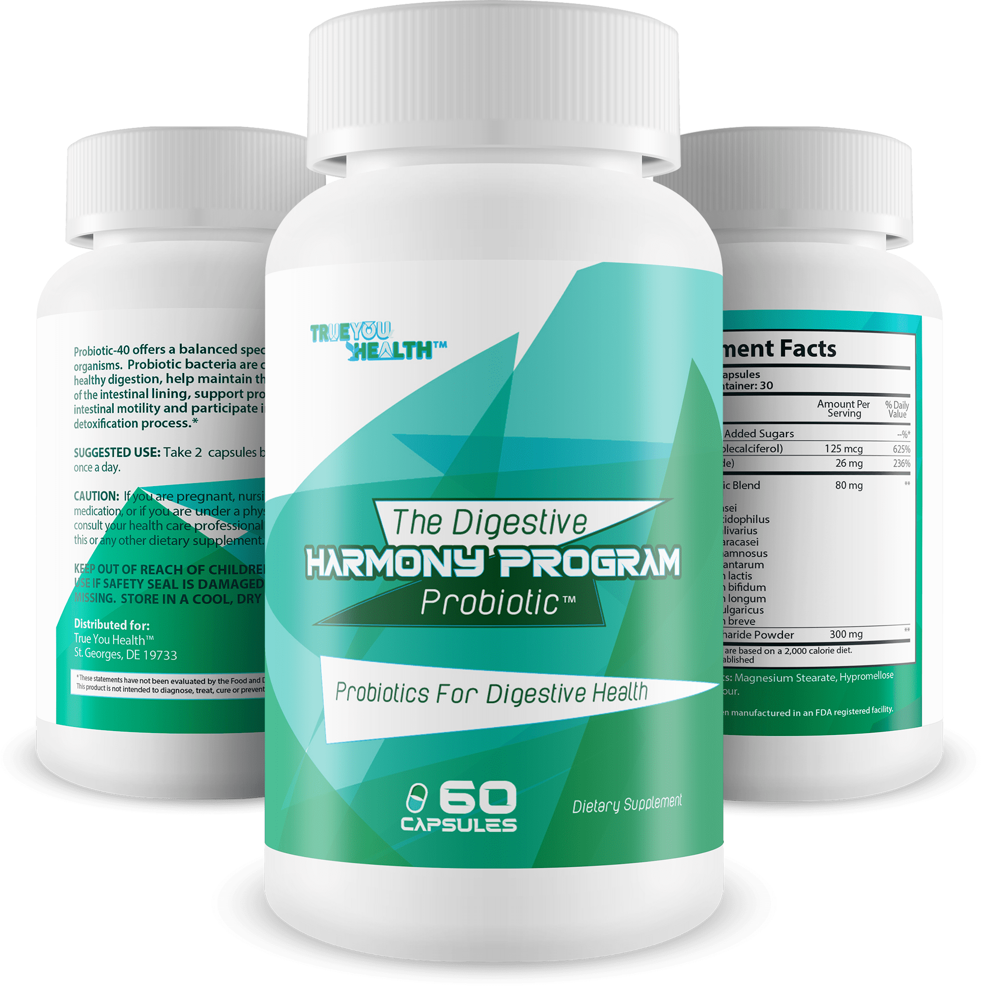 The Digestive Harmony Program Probiotic - Our Best Probiotics for Digestive Health - Pre & Probiotics for Digestive Health - Probiotics for Women Digestive Health Probiotics for Men Digestive Health