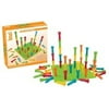 PLAYMONSTER LLC (PATCH) LARGE TALL-STACKER PEG SET 50 PEGS 11-1/2 100-HOLE BOARD