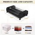 thumbnail image 2 of TAIMASI 2-Pack Under Bed Storage with Wheels, Under the Bed Storage Containers with Clear Lids & Label, Underbed Storage Bins for Clothes, Shoes - Black, 2 of 8