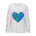thumbnail image 5 of VKOYWKM Women's Valentine Shirts Heart Print Tees Long Sleeve Casual Spring Tops Crew Neck Loose Fit Valentine T-Shirts, 5 of 5