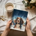 thumbnail image 3 of Hello Winter English Springer Spaniel Welcome Snowy Night Watercolor Vintage Spiral Bound Journal Springers Dog Lover Gifts 5x7in Spiral Notebook - 01011, 3 of 5