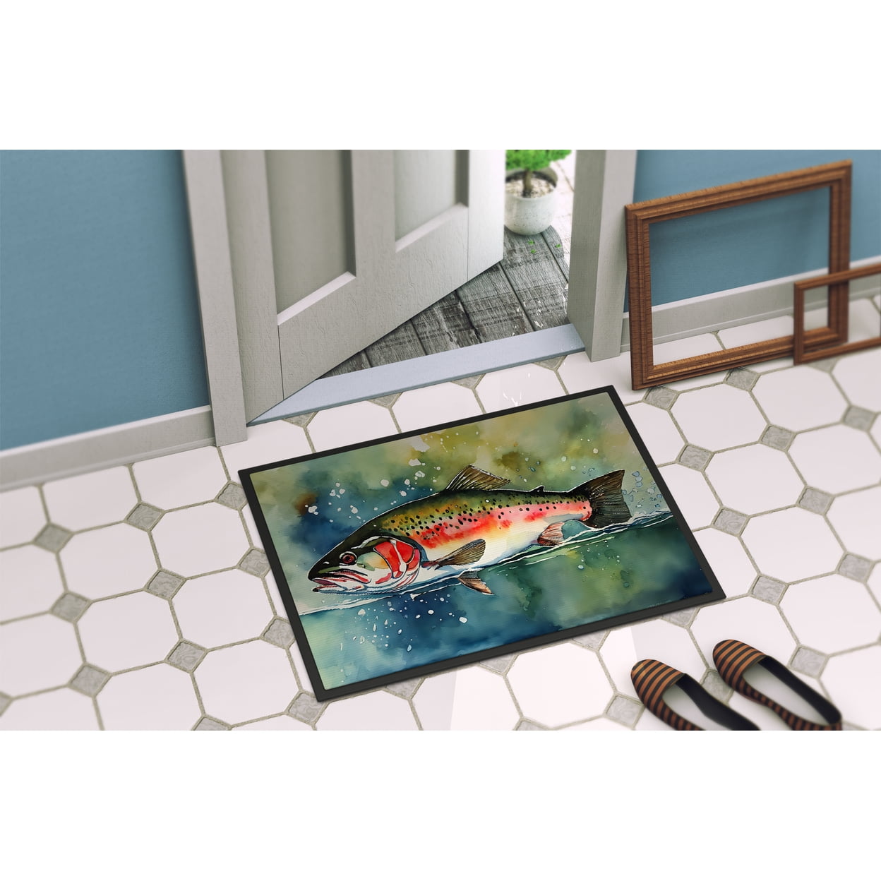 Trout Doormat 27 in x 18 in