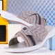 thumbnail image 4 of Zapatos Casa Sandalias Suaves Slip On Slides Mujeres Open Toe Cross Strap para El Verano, 4 of 9