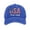 Blue, variant on Unisex Distressed Washed Casual Baseball Cap with Trendy USA Flag and Letter Pattern - Breathable Cotton Hat for Outdoor Sports, Hiking, and Daily Wear in Brown
