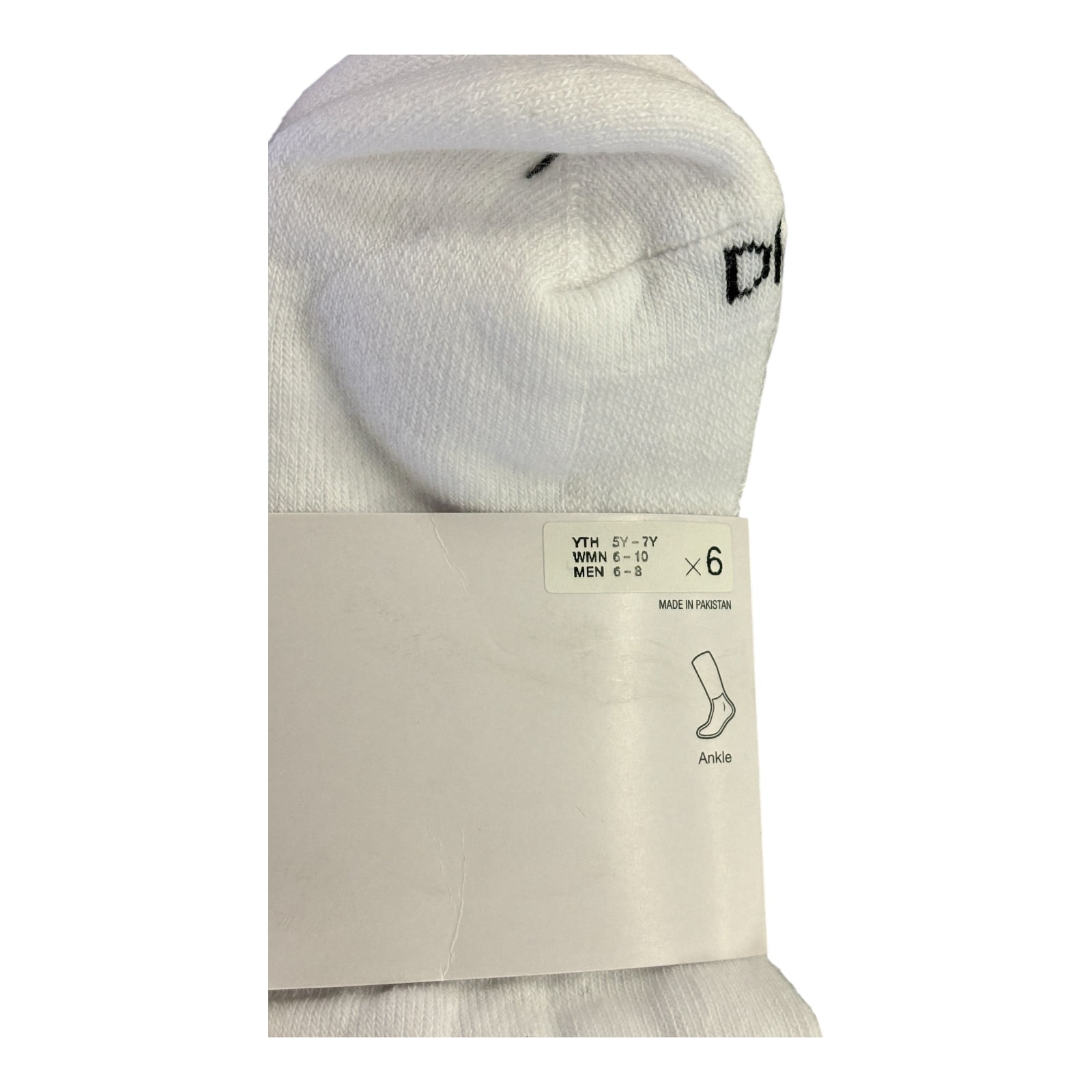Nike Mens Dri-Fit Everyday Cotton Cushioned Ankle Socks Size Medium (SX6899-100)