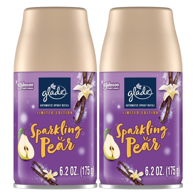 Aerosol de repuesto automático Glade para ambientador con forma de pera espumosa, 180 ml
