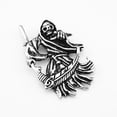 thumbnail image 2 of Acero Inoxidable Muerte Segador Guadaña Colgante Colr Joyería de Los Hombres Sunnimix Cráneo colgante de collar, 2 of 4