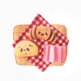 thumbnail image 1 of Hugsmart Charcuterie Board Plush Dog Toy - Fuzzy, Squeaky, for Small & Medium Dogs, 1 of 6