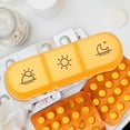 thumbnail image 4 of LEEYNEER 1 Set Travel Pill Container  Elders Multi Grid Design PP Organizer, 4 of 5
