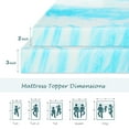 thumbnail image 4 of CONCETTA Cooling Gel Memory Foam Mattress Topper, 3 Inch Twin, Pressure Relief for Back Pain, CertiPUR-US Certified Comfort Enhancer, 4 of 6