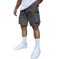 thumbnail image 2 of JoveMarine Men's Casual Cargo Shorts, American Style 5-Pocket Design, Versatile Work Shorts for Daily Outdoor and Hiking Dark Gray XL, 2 of 4