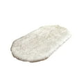 thumbnail image 1 of Inteprter Mantas gruesas y peludas, cómodas alfombras para interiores, sólidas, ligeras, para mesita de noche, sala de estar, dormitorio, Decoración del hogar En blanco y negro 60*120cm, 1 of 6