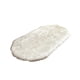 thumbnail image 1 of Yuarrent Alfombra gruesa y cómoda para interior, ovalada, ligera, para cabecera, para sala de estar, dormitorio, para el hogar, decoración de Decoración del hogar En blanco y negro 60*120cm, 1 of 6