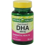 Spring Valley Algal Omega-3 DHA, 200mg, 30ct