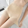 thumbnail image 6 of Huanledash Women Safety Shorts Stretchy Body Shaping Sexy High Waist Flower Lace Briefs Intimacy Clothes, 6 of 8