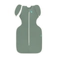 thumbnail image 6 of Love to Dream Swaddle Up Fleece 1.5 TOG Baby Sleep Sack, Arms Up Design, Twin Zipper, Newborn 5-8.5 lbs, Olive Twigs, 6 of 6