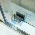 thumbnail image 6 of 56-60"W x 75"H Glass Shower Door,Semi-Frame Single Sliding Shower Door, 304 Stainless Steel in Chrome, 5/16" (8mm) Thick SGCC Tempered Clear Glass, 6 of 10
