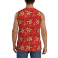 thumbnail image 4 of Fotbe Men's Christmas With Cute Deer Print Men's Sleeveless Muscle Tank Tops Casual T-Shirts for Gym Workout Beach-Small, 4 of 8