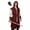 Red, variant on VZQI Men's Medieval Hooded Surcoat Renaissance Tabard Sleeveless Tunic Cloak, Viking LARP Assassin Halloween Cosplay Costume