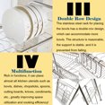 thumbnail image 6 of INTSUPERMAI Kitchen Rack Storage Rack Double-Layer Sink Drain Rack Stainless Steel Silver, 6 of 10