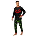 thumbnail image 2 of Racifhz Halloween Family Matching PJ Set Soft Cotton Blend Loungewear Long Sleeve Shirt and Sleep Pants Cute Print Holiday Nightwear Halloween Gifts for Family Pajama Party, Men Size:XXXL, 2 of 6