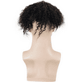 thumbnail image 3 of Toupee for Man Europen Human Hair Replacement Systems Men Hairpiece Mono Lace with PU Around Curly Wig (Natural Black Color, 8"x7"), 3 of 7