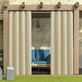 thumbnail image 3 of EASTIN Rideaux d'Extérieur Imperméables Rideaux de Patio Protection UV Rideaux de Gazebo Écran d'Intimité Panneaux de Rideaux à Oeillets Isolés Thermiquement Réduction du Bruit Draperies Occultantes pour Chambre Véranda, 3 of 6