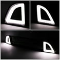thumbnail image 3 of DNA Motoring ZTL-Y-0171 For 2013 to 2014 Ford Mustang Base GT Honeycomb Mesh Glossy Black Chasing LED Light Bar Front Hood Bumper Grille Frame, 3 of 6
