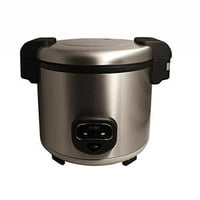 Cool Touch Commercial Rice Cooker 60-cup Stainless Steel ETL Sanitation Listed for Commercial Use by Aroma