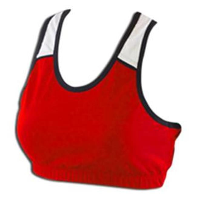 youth red sports bra